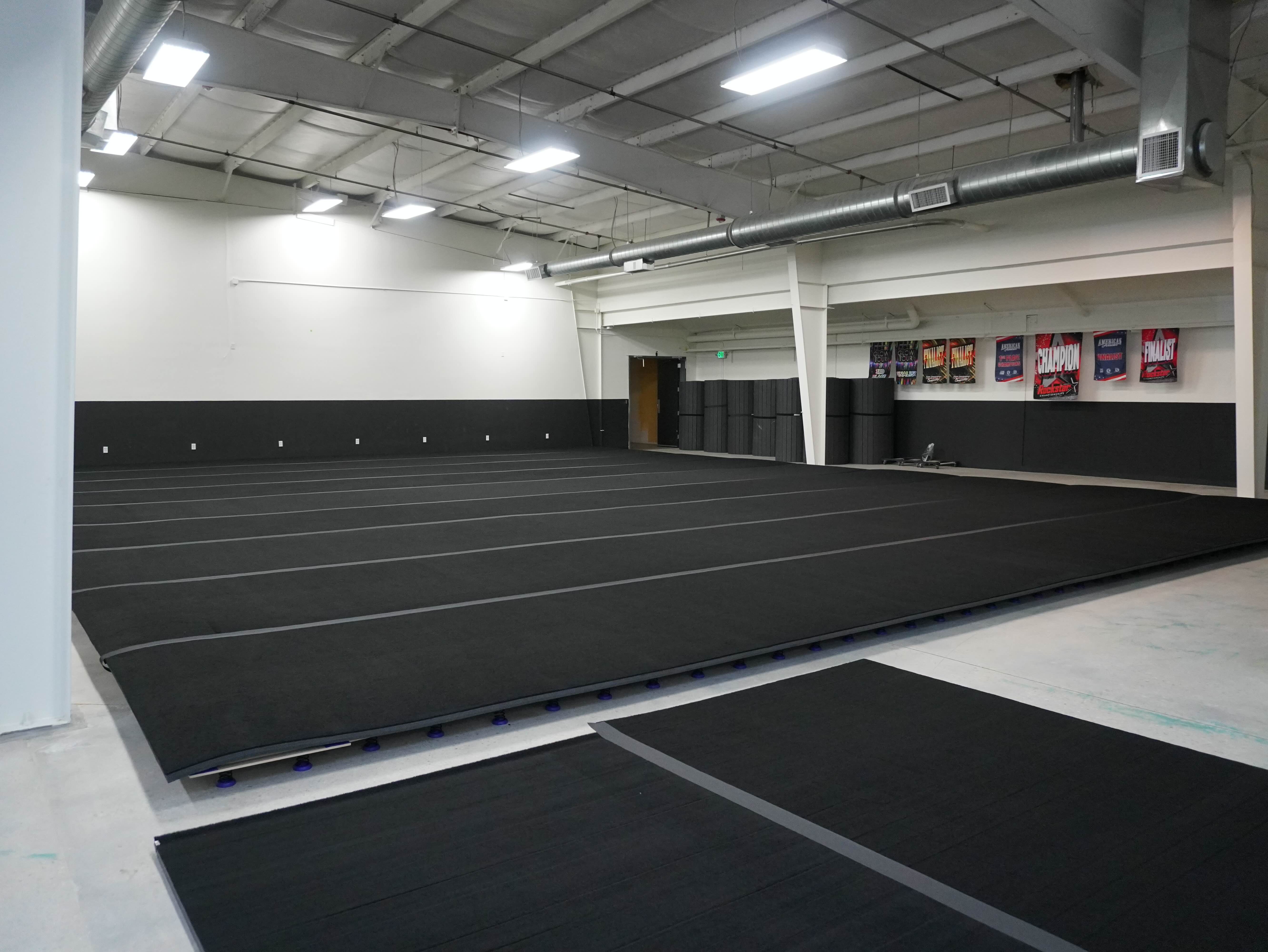 Wells Athletics spring floor and training area